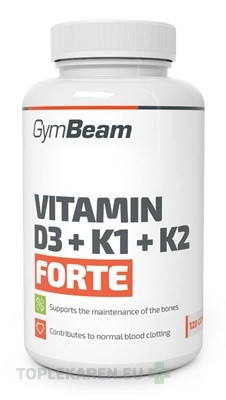 GymBeam VITAMIN D3+K1+K2 FORTE