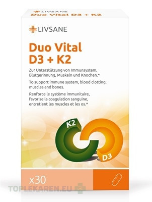 LIVSANE Duo Vital D3 + K2