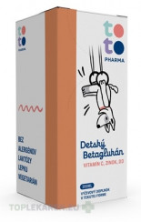 TOTO Detský Betaglukán + Vitamín C + Zinok + D3