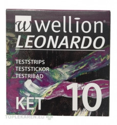 Wellion LEONARDO KET Prúžky testovacie