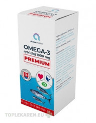 ADAMPharm OMEGA-3 rybí olej 1000 mg PREMIUM
