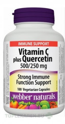 Webber Naturals Vitamin C 500 mg+Quercetin 250 mg