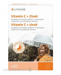 LIVSANE Vitamín C + Zinok