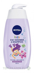 NIVEA Kids 2in1 Detský sprchový gél Girl