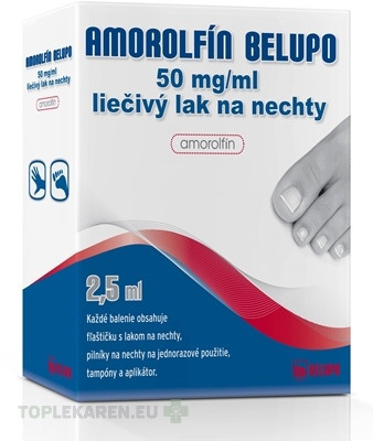 AMOROLFÍN BELUPO 50 mg/ml liečivý lak na nechty