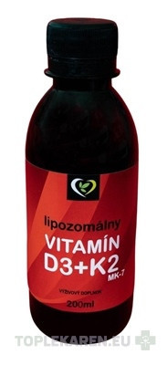 Zdravý svet Lipozomálny VITAMÍN D3 + K2