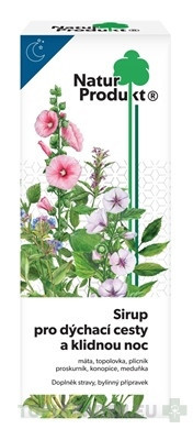 NaturProdukt Sirup pre dýchacie cesty, pokojnú noc