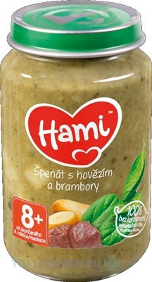 Hami príkrm Špenát s hovädzím a zemiakmi