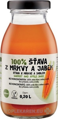 zdravo 100% ŠŤAVA Z MRKVY A JABĹK