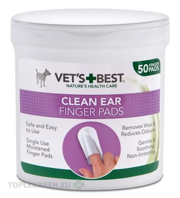 VET´S BEST CLEAN EAR FINGER PADS