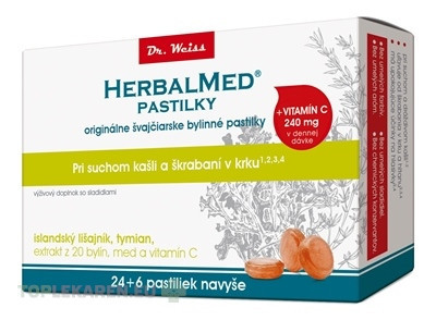 HERBALMED PASTILKY pre odkašliavanie - Dr.Weiss