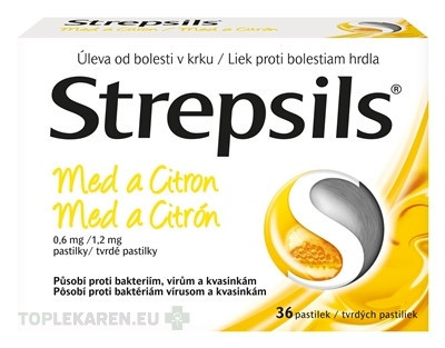 Strepsils Med a Citrón