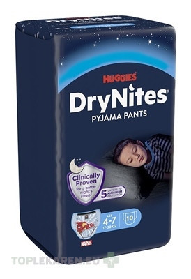 HUGGIES DryNites MEDIUM PRE CHLAPCOV (4-7 rokov)