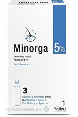 Minorga 5 % dermálny roztok