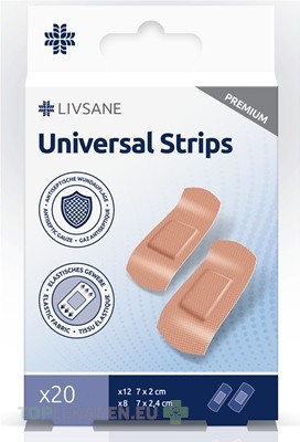 LIVSANE Náplasť univerzálna PREMIUM prúžky