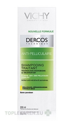 VICHY DERCOS ANTI-PELLICULAIRE Šampón