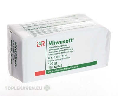 VLIWASOFT KOMPRESY NESTERILNÉ 5x5 cm