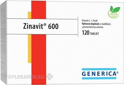 GENERICA Zinavit 600 s pomarančovou arómou