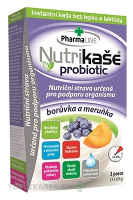 Nutrikaša probiotic - čučoriedka a marhuľa