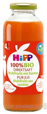 HiPP 100 % BIO Ovocna šťava s karotkou