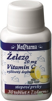 MedPharma ŽELEZO 20MG + Vit. C