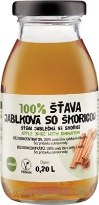 zdravo 100% ŠŤAVA JABLKOVÁ SO ŠKORICOU