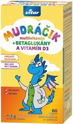 VITAR MUDRÁČIK multivitamín + BETAGLUKÁNY