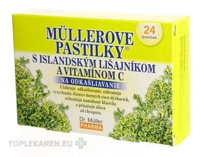 MÜLLEROVE PASTILKY S ISLAND. LIŠAJNÍKOM A VIT. C