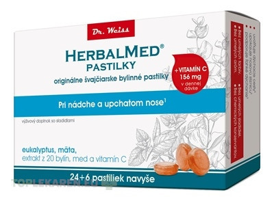 HERBALMED PASTILKY pri nádche - Dr.Weiss