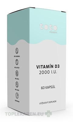TOTO VITAMÍN D3 2000 I.U.
