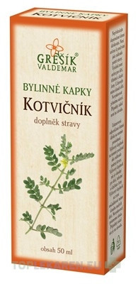 GREŠÍK BYLINNÉ KVAPKY KOTVIČNÍK
