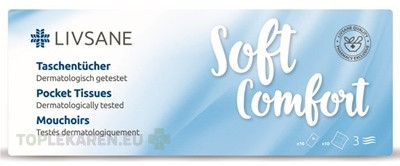 LIVSANE Soft Comfort Hygienické vreckovky