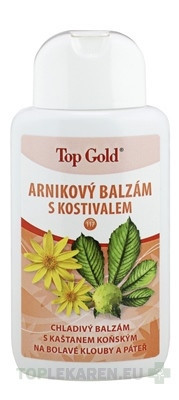 TOP GOLD Arnikový balzam s kostihojom