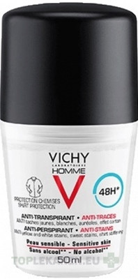 VICHY HOMME DEO ROLL-ON PROTI ŠKVRNÁM 48H