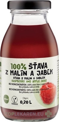 zdravo 100% ŠŤAVA Z MALÍN A JABĹK
