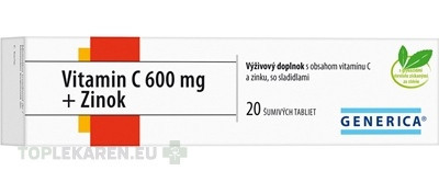 GENERICA Vitamin C 600 mg + Zinok