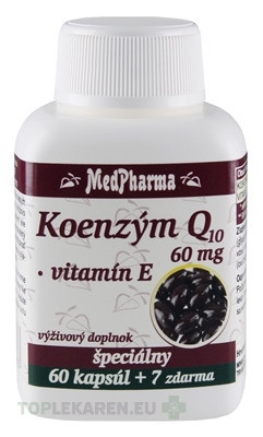 MedPharma KOENZÝM Q10 60 mg + Vitamín E