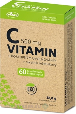 VITAR VITAMÍN C 500 mg + rakytník