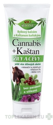 BC BIO Cannabis+Gaštan konský balzam Žily a cievy