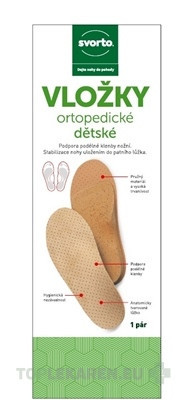svorto VLOŽKY ortopedické detské 044