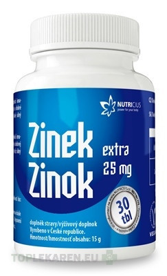 NUTRICIUS Zinok EXTRA 25 mg