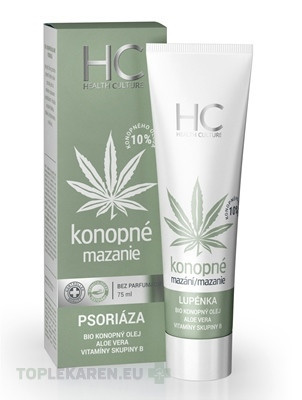 Health culture Konopné mazanie PSORIÁZA