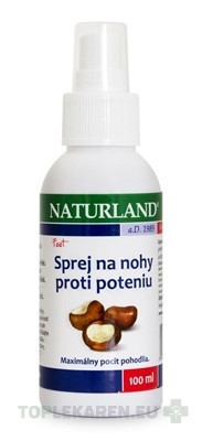NATURLAND SPREJ NA NOHY PROTI POTENIU
