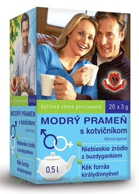 HERBEX MODRÝ PRAMEŇ s kotvičníkom