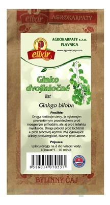 AGROKARPATY GINKGO DVOJLALOCNE list