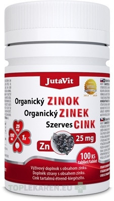 JutaVit Organický Zinok 25 mg