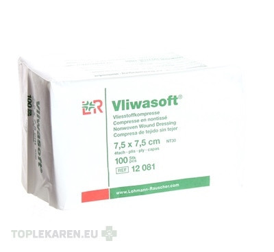 VLIWASOFT KOMPRESY NESTERILNÉ 7,5x7,5 cm