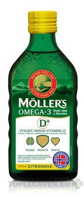 MOLLER´S Omega 3 RYBÍ OLEJ + vitamín D