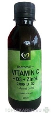 Zdravý svet Lipozomálny VITAMÍN C + D3 + Zinok