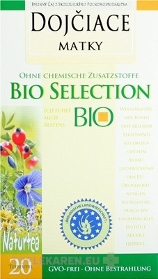 APOTHEKE BIO SELECTION BYL. ČAJ PRE DOJČIACE MATKY